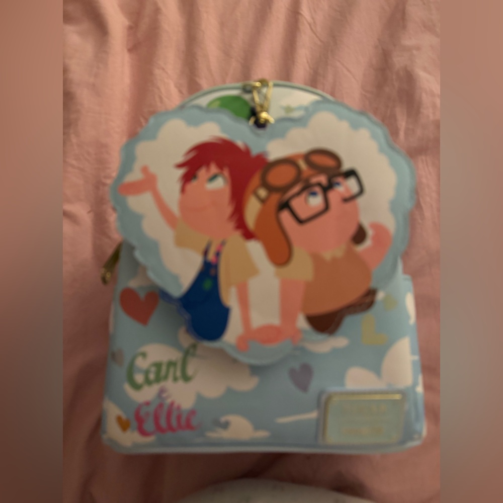 Loungefly Disney’s Up Carl & Ellie Backpack w/ removable front pouch
